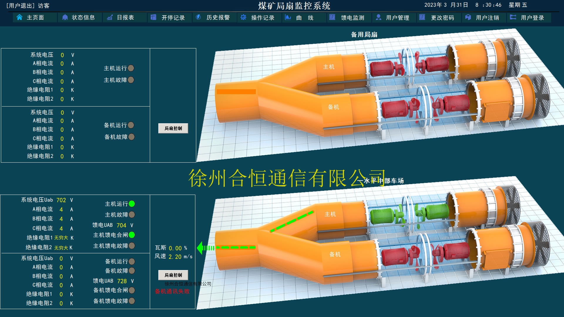视频监控主机风扇