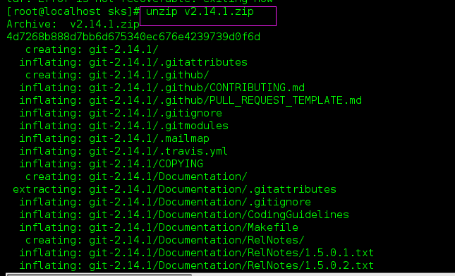centos7安装git