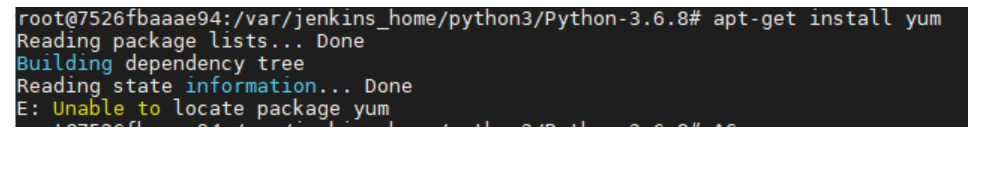 unable to locate package