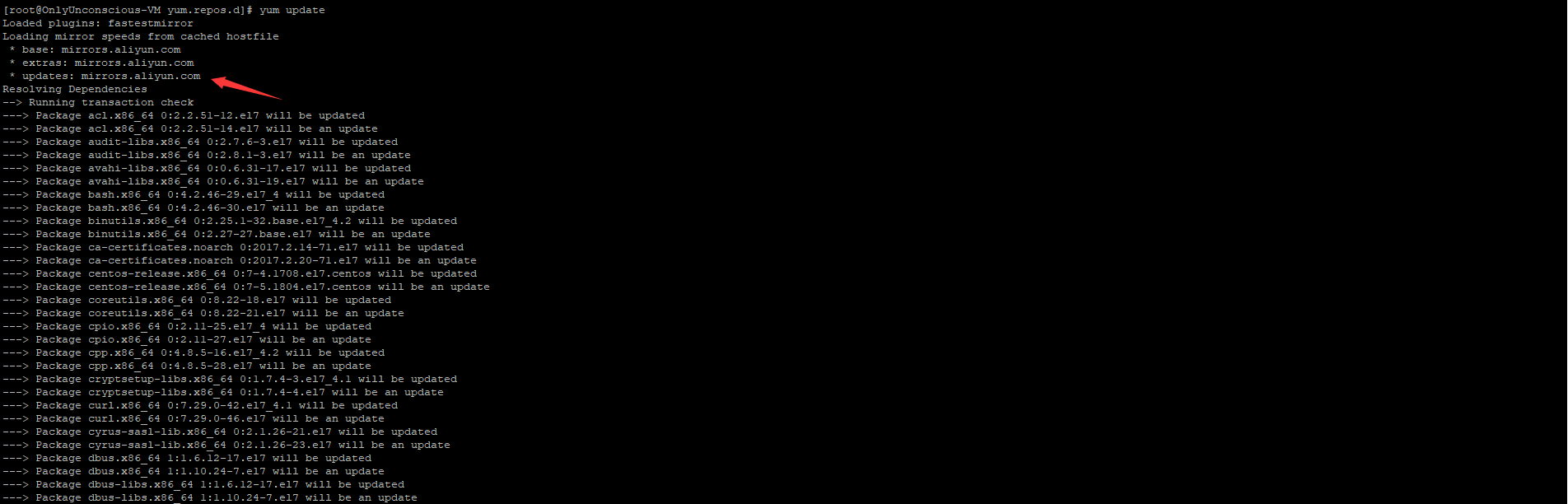 centos7更换源