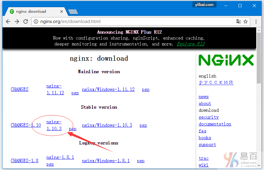 nginx 配置文件下载