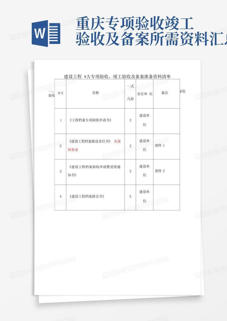 重庆市项目备案所需资料