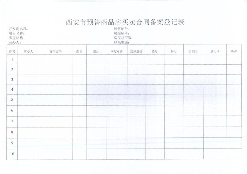长沙商品房备案合同章