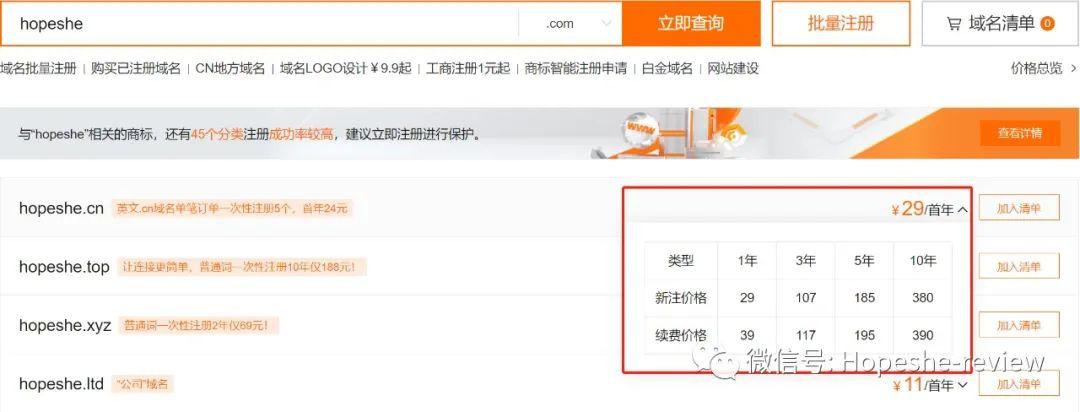 买下一个域名要多少钱