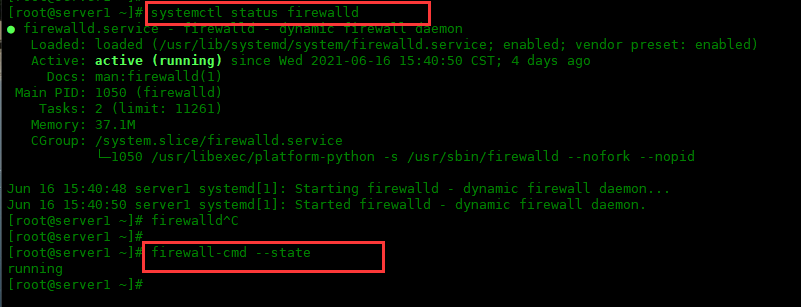 firewall-cmd --state