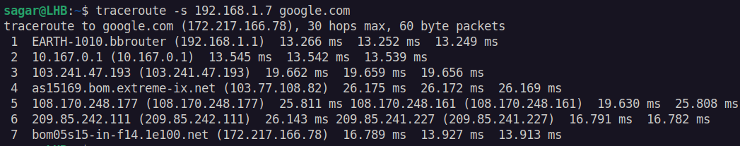 linux安装traceroute
