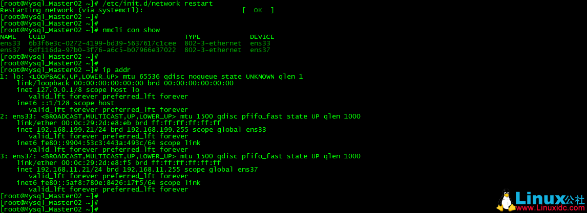 linux查看网卡配置