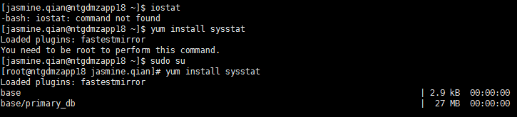 安装iostat
