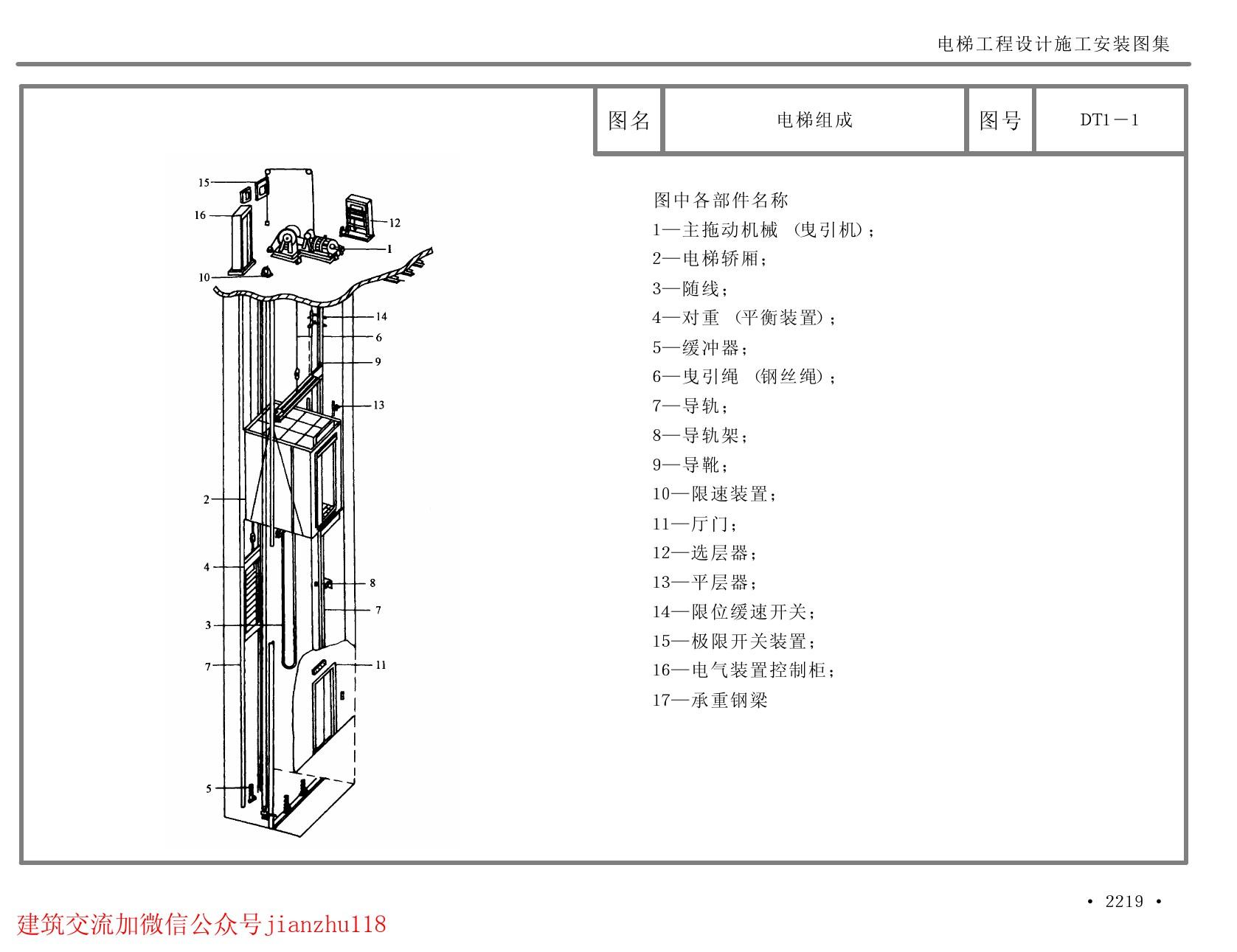 电梯主机电路安装图纸讲解