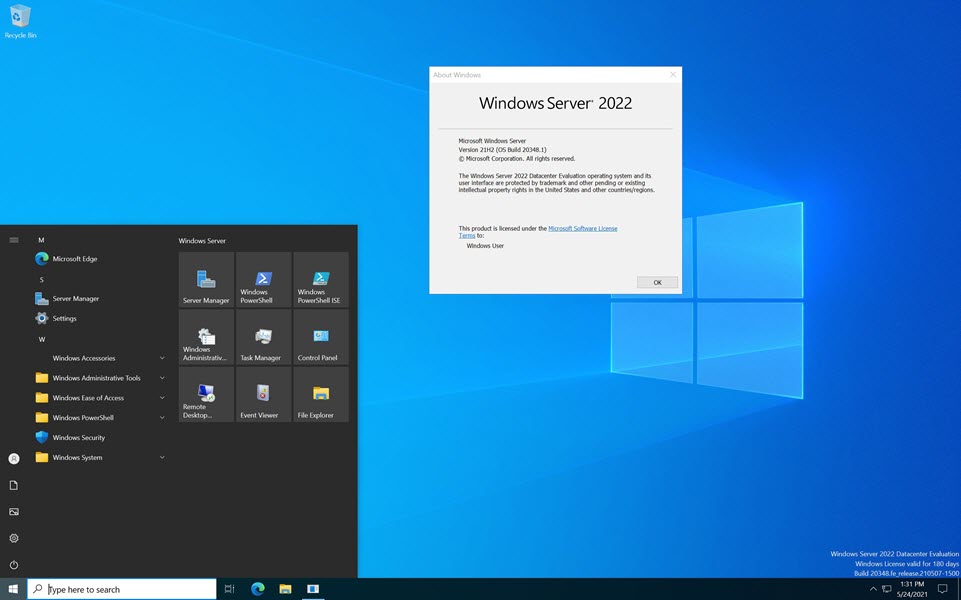 windows2022 server