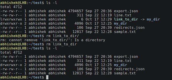 linux 删除软链接