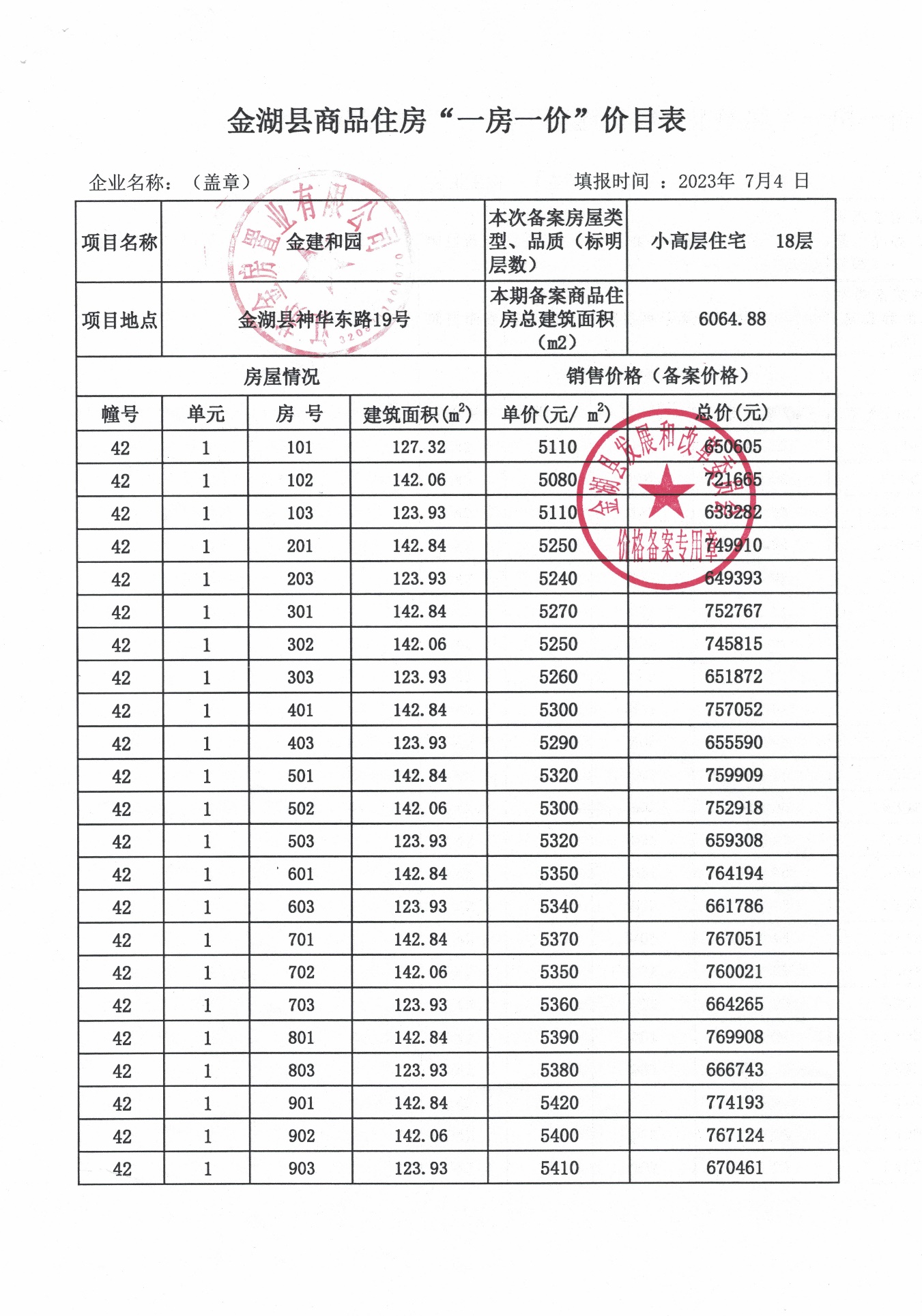 天津查楼房备案价格是多少钱